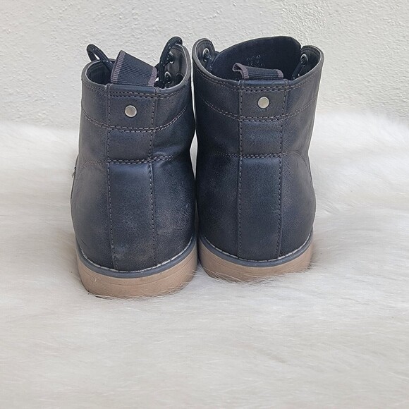 H&M Men's suede lace up casual oxford gray dress shoes size 10 - Picture 3 of 7